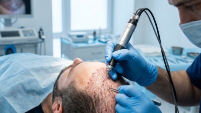 FUE с микромотором: как работает технология и чем отличается от ручной